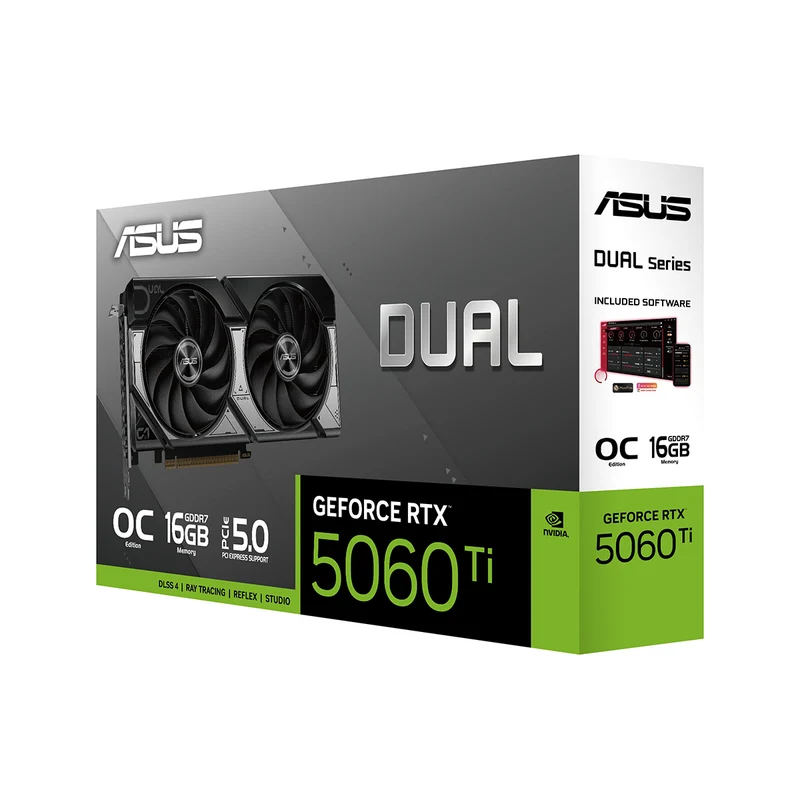 Asus Dual GeForce RTX 5060 Ti OC 16GB GDDR7 Graphics Card
