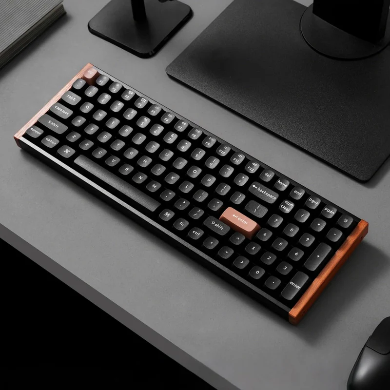 Keychron K4 HE Special Ed. Hot-Swappable RGB Backlight 96% Wireless Magnetic Switch Custom Keyboard - Black (Gateron Double-Rail Magnetic Nebula Switch) (K4H-F1)
