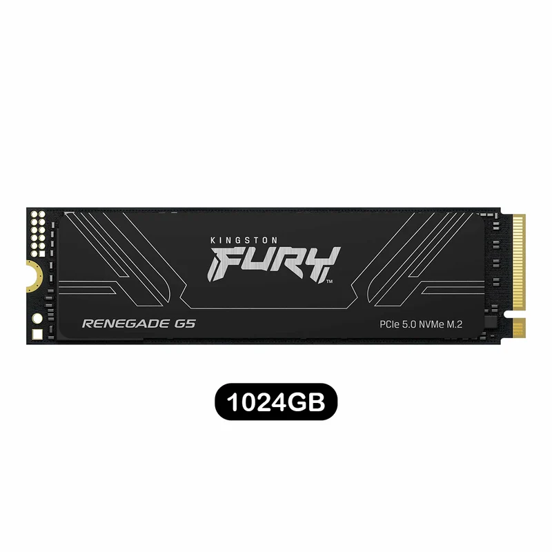 Kingston Fury Renegade G5 PCIe Gen5 NVMe M.2 2280 SSD (1024GB, 2048GB, 4096GB) (SFYR2S/1T0, SFYR2S/2T0, SFYR2S/4T0)