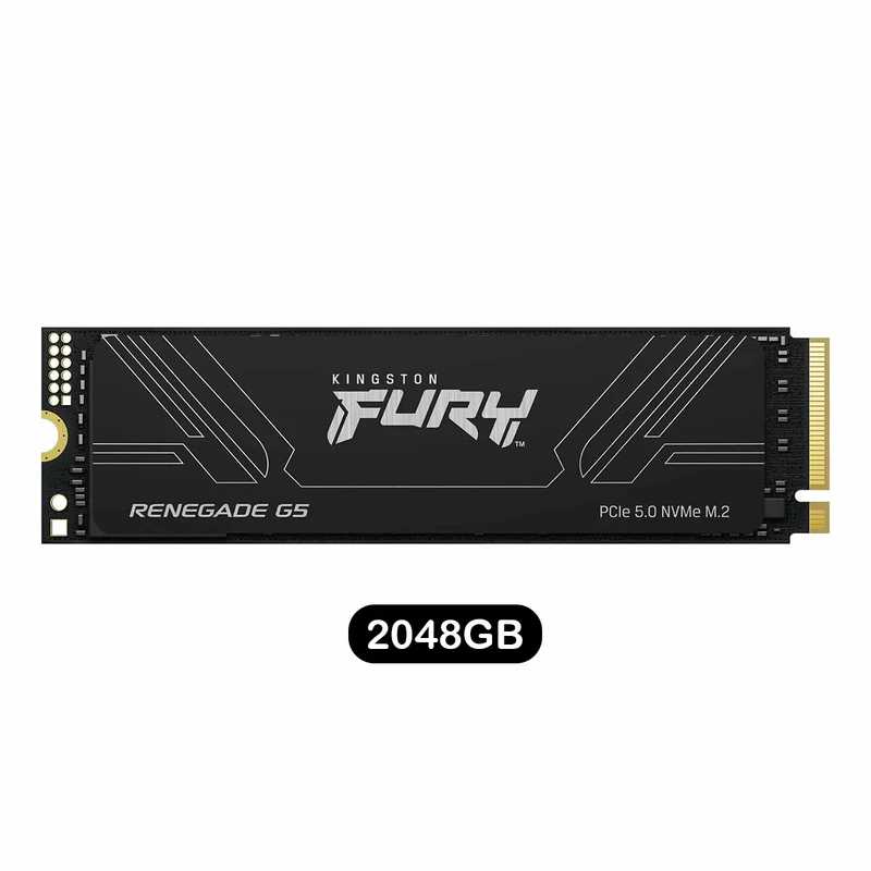 Kingston Fury Renegade G5 PCIe Gen5 NVMe M.2 2280 SSD (1024GB, 2048GB, 4096GB) (SFYR2S/1T0, SFYR2S/2T0, SFYR2S/4T0)