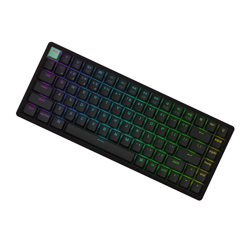 Keychron K2 HE Standard Ed. Hot-Swappable RGB Backlight 75% Wireless Magnetic Switch Custom Keyboard - Black (Gateron Double-Rail Magnetic Nebula Switch) (K2H-J1)