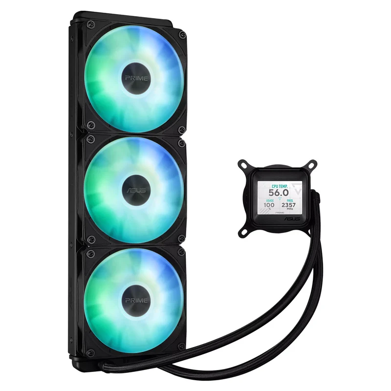 Asus Prime LC 360 ARGB LCD AIO CPU Liquid Cooler (Black)