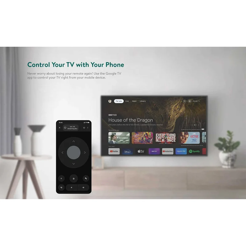ONN Google TV 4K Streaming Box (Black)