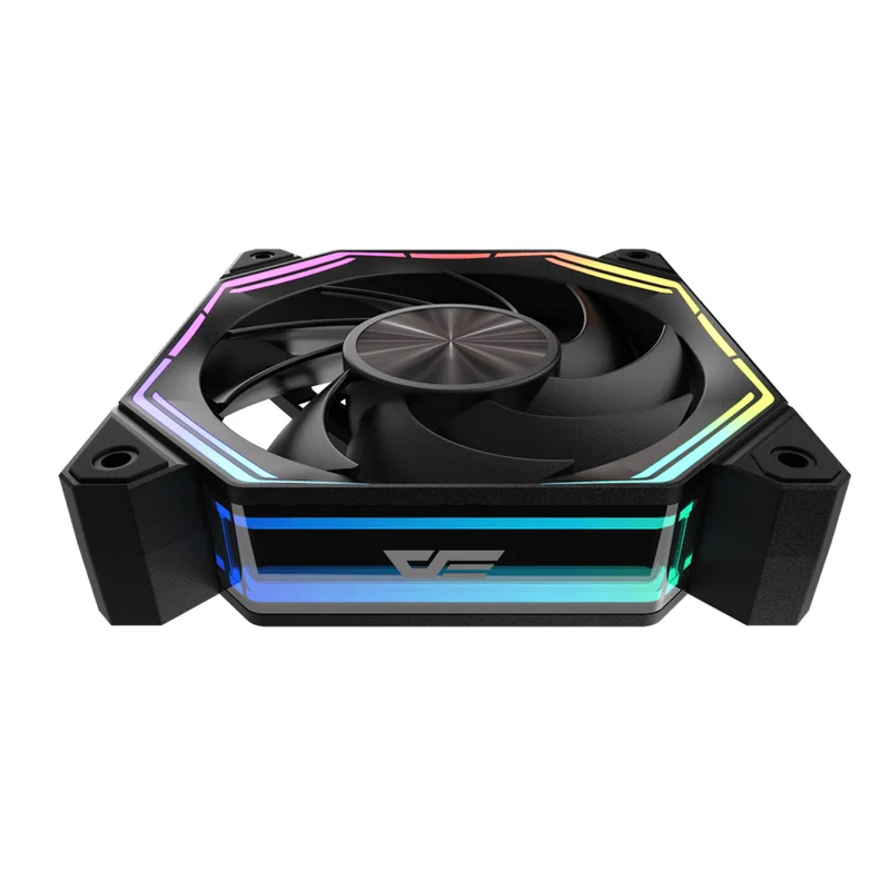 DarkFlash INF34 PWM ARGB Single Cooling Fan (Black, White)