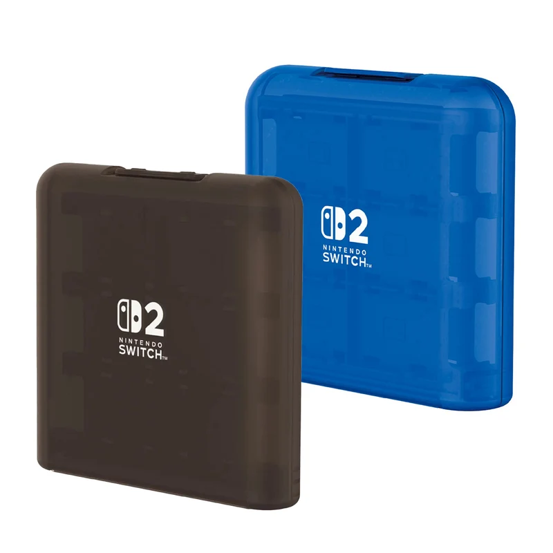 Hori Game Card Case 12 for Nintendo Switch 2 (Clear Blue, Clear Black) (NSX-069A, NSX-008A)