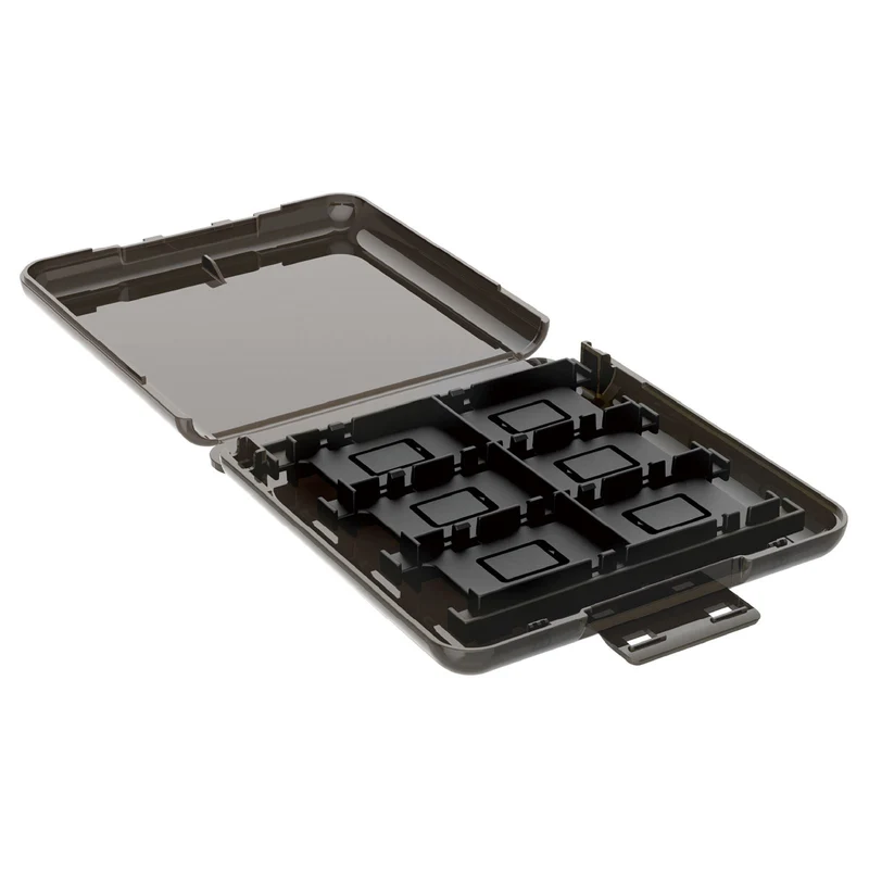 Hori Game Card Case 12 for Nintendo Switch 2 (Clear Blue, Clear Black) (NSX-069A, NSX-008A)