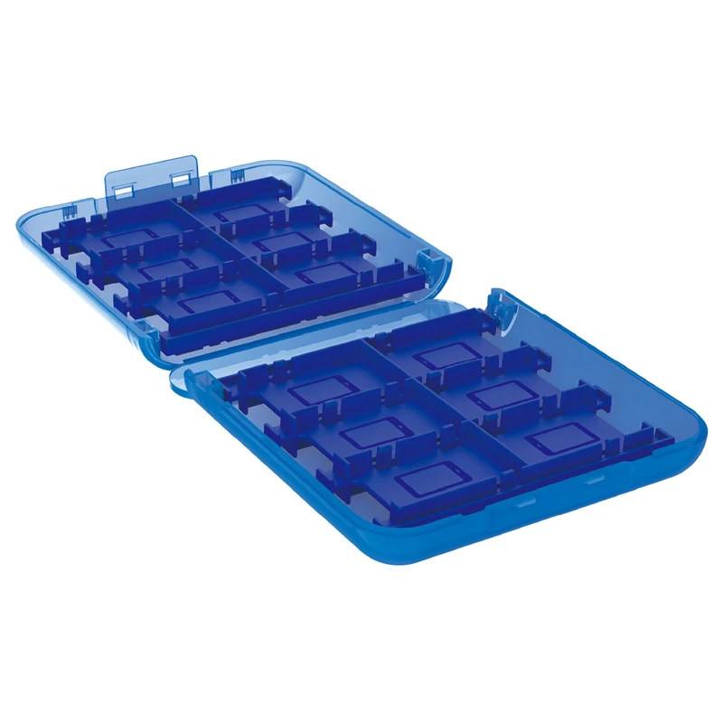 Hori Game Card Case 12 for Nintendo Switch 2 (Clear Blue, Clear Black) (NSX-069A, NSX-008A)