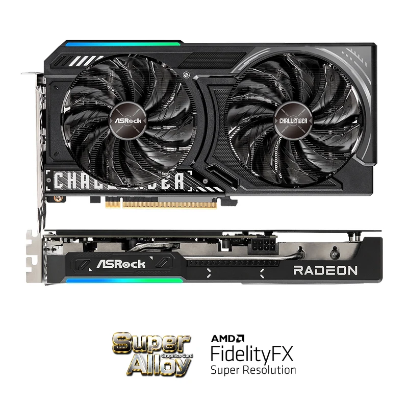 ASRock AMD Radeon RX 9060 XT Challenger 8GB GDDR6 OC Graphics Card