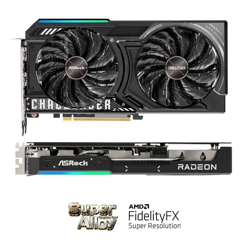 ASRock AMD Radeon RX 9060 XT Challenger 16GB GDDR6 OC Graphics Card