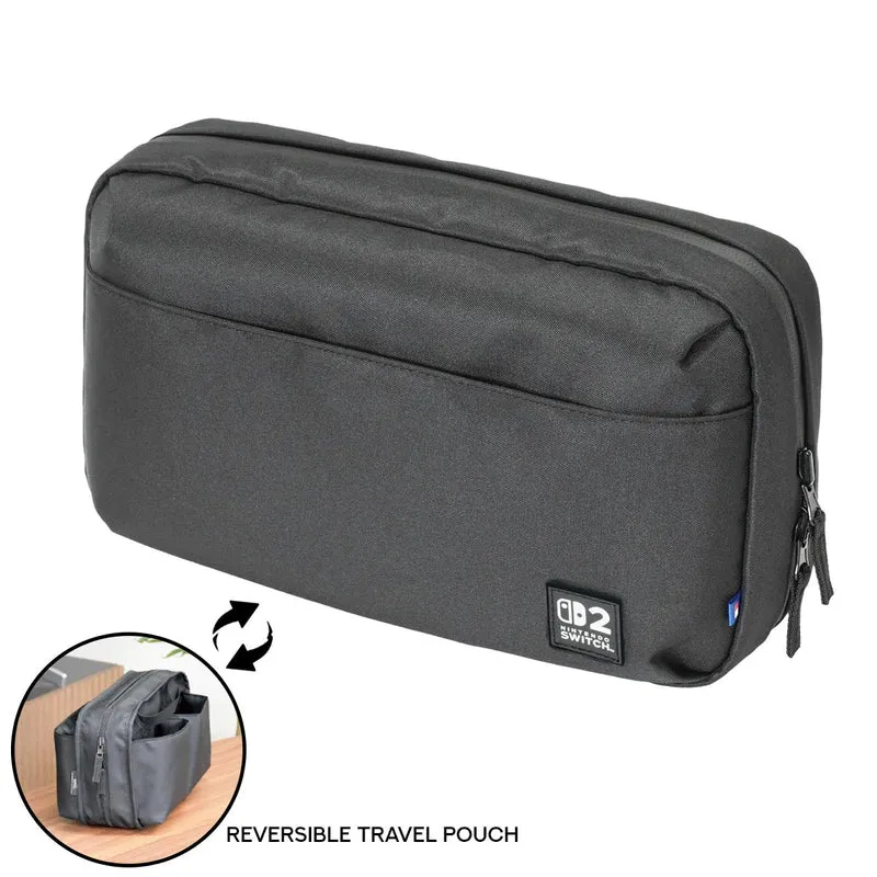 Hori Reversable Travel Pouch Nintendo Switch 2 (Black, Grey/Royal Blue, White/ Yellow)