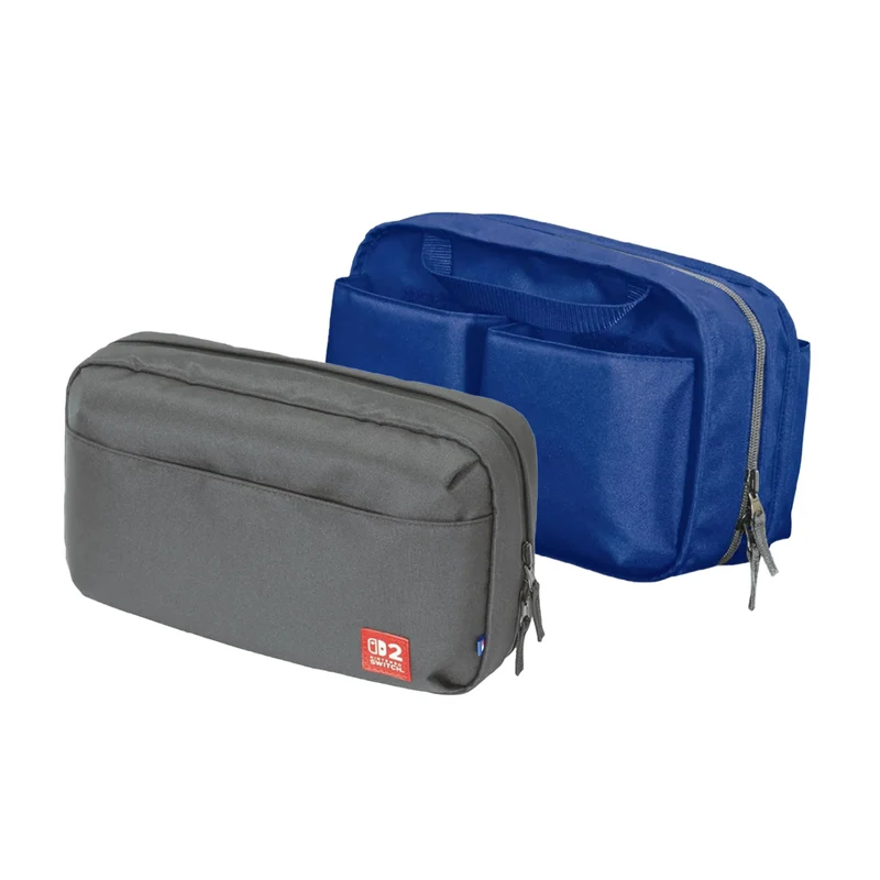 Hori Reversable Travel Pouch Nintendo Switch 2 (Black, Grey/Royal Blue, White/ Yellow)