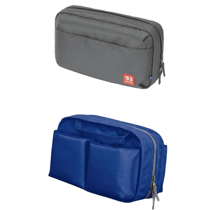 Hori Reversable Travel Pouch Nintendo Switch 2 (Black, Grey/Royal Blue, White/ Yellow)