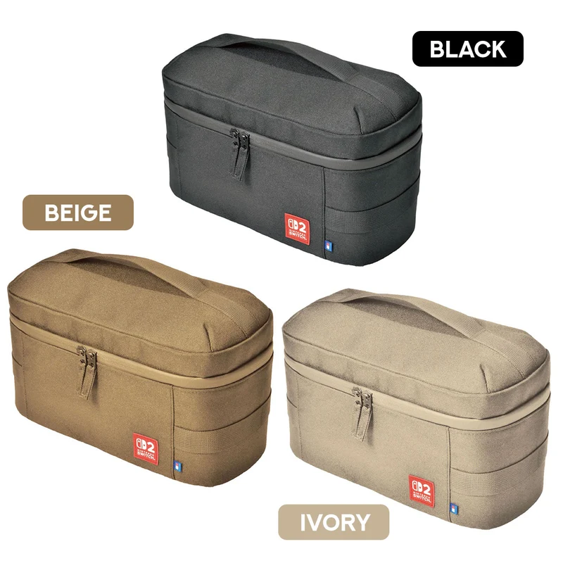 Hori Compact Carry All Nintendo Switch 2 (Beige, Ivory, Black) (NSX-081A, NSX-082A, NSX-021A)