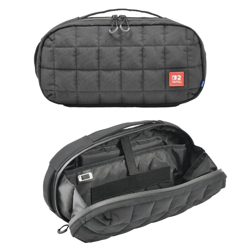 Hori Puff Pouch for Nintendo Switch 2 (Black, Beige, Green)