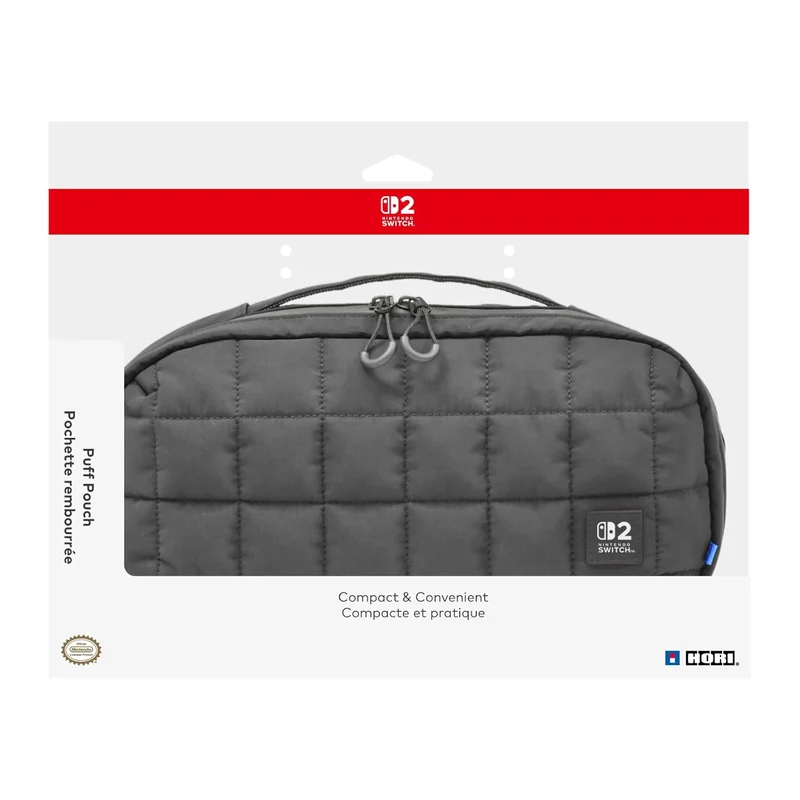 Hori Puff Pouch for Nintendo Switch 2 (Black, Beige, Green)