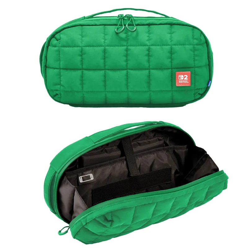 Hori Puff Pouch for Nintendo Switch 2 (Black, Beige, Green)