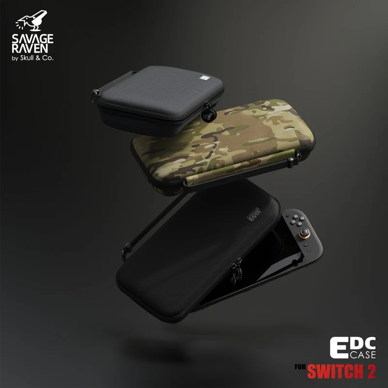 Skull & Co. EDC Case for Nintendo Switch 2 (Black, Denim, Multi-Camo, Eva Purple, Blue-Grey, Off-White)