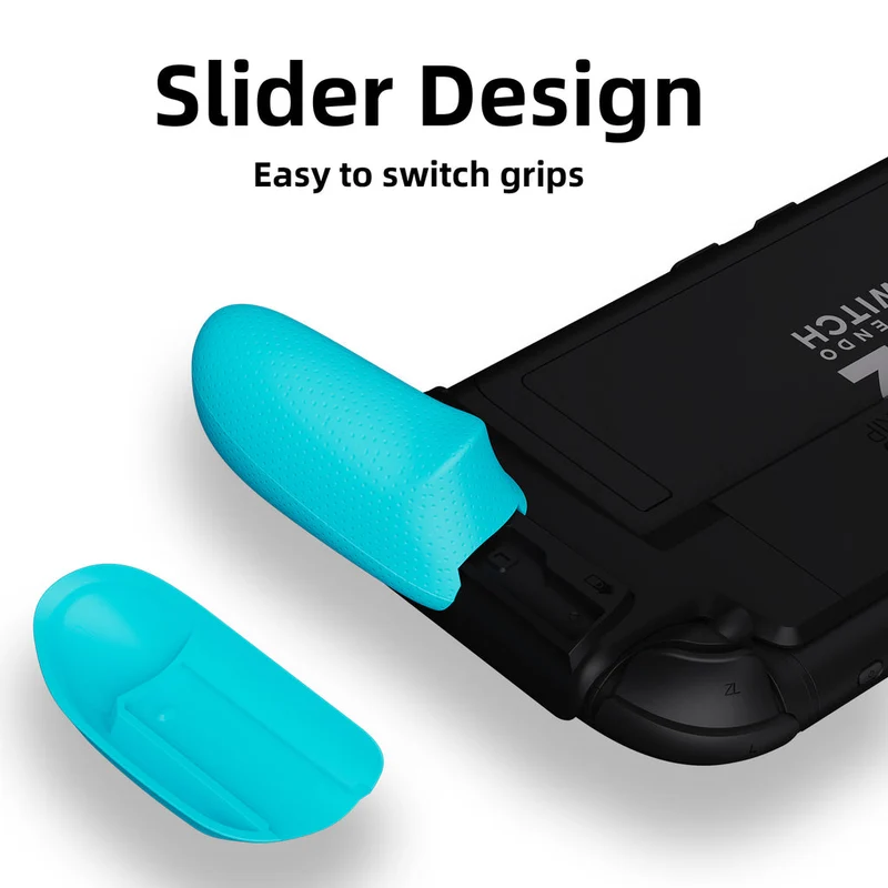 Skull & Co. NeoGrip for Nintendo Switch 2 (Black, Neon Blue/Red)