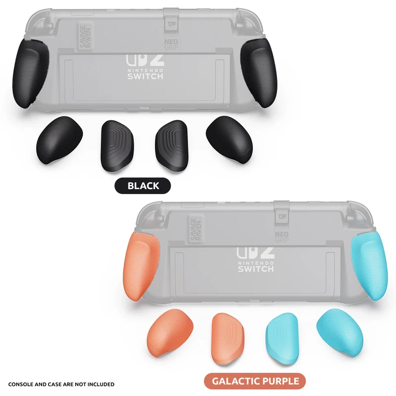 Skull & Co. NeoGrip for Nintendo Switch 2 (Black, Neon Blue/Red)