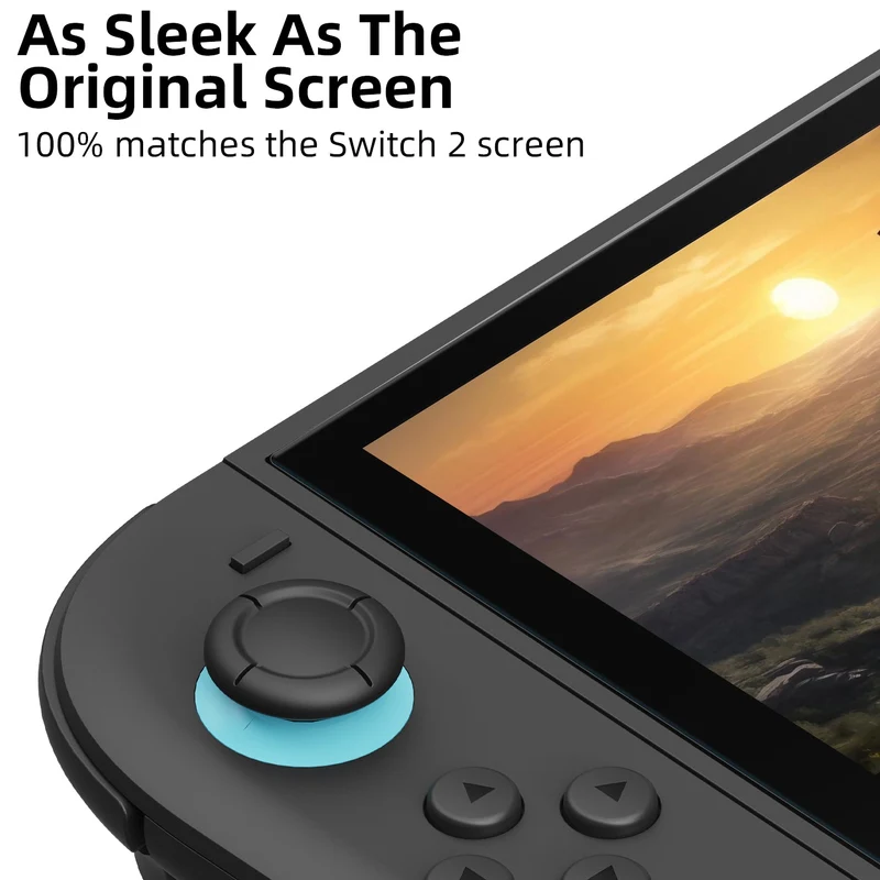 Skull & Co. Tempered Glass Screen Protector 9H Hardness / 0.26mm Ultra Thin HD Clarity with EZ-Install Kit 2-Pack for Nintendo Switch 2 (NS2SP2-EZK-G)