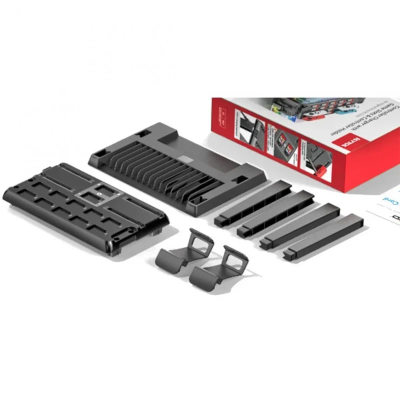 OIVO Controller Charger with Game Slots & Controller Charger for Nintendo Switch / Nintendo Switch OLED (Black) (VG-K502)
