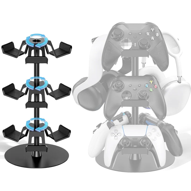 OIVO Controller & Headset Stand 3 Tiers (Black) (IV-P5425-3T)