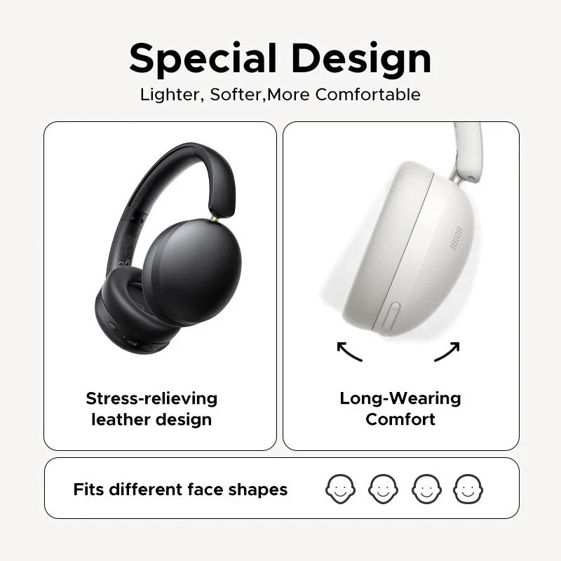 Ugreen HiTune Studio Max2 Headphones (Black, Light Grey)