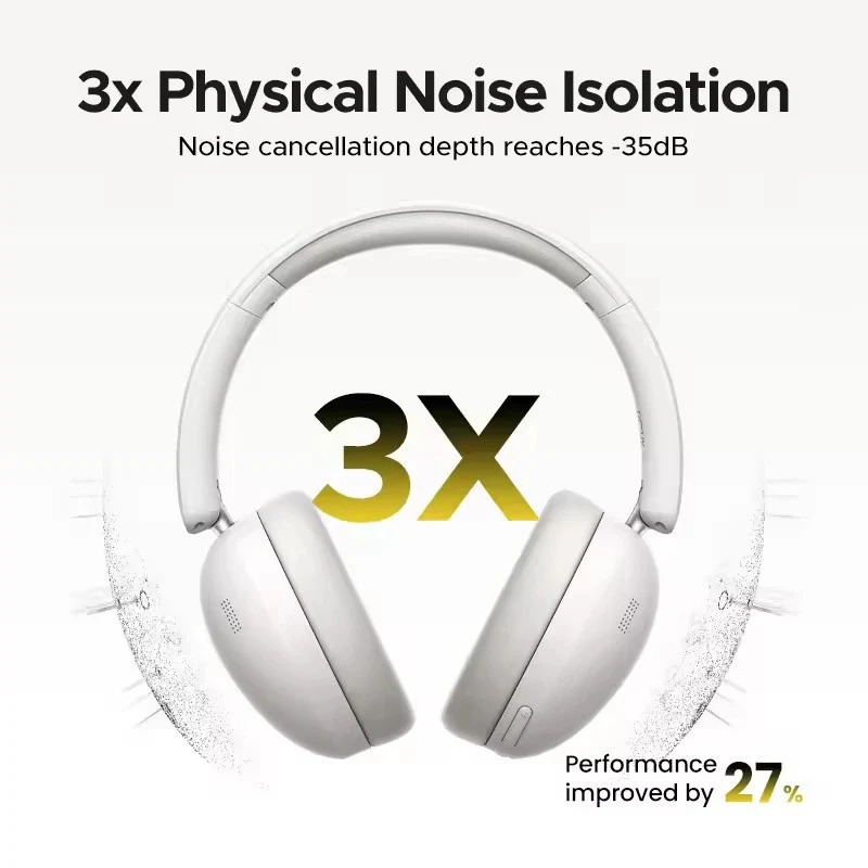 Ugreen HiTune Studio Max2 Headphones (Black, Light Grey)