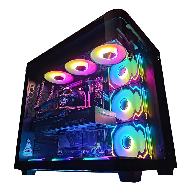Ultra TK-3 Black Desktop Gaming PC | AMD Ryzen 7 7800X3D | 64GB RAM | 2TB SSD | RTX 5070 Ti | Windows 11 Pro