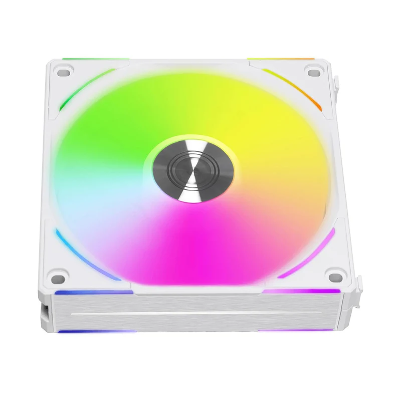 Lian Li Uni Fan AL120 V2 RGB 120mm Revolutionized Daisy-Chain ARGB Single Fan (White) (UF-AL120V2-1W)