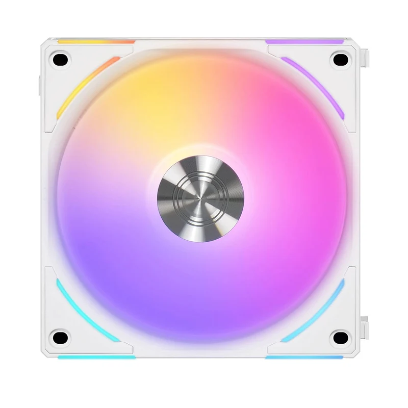 Lian Li Uni Fan AL120 V2 RGB 120mm Revolutionized Daisy-Chain ARGB Single Fan (White) (UF-AL120V2-1W)