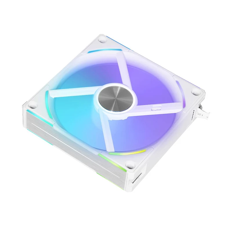 Lian Li Uni Fan AL120 V2 RGB 120mm Revolutionized Daisy-Chain ARGB Single Fan (White) (UF-AL120V2-1W)