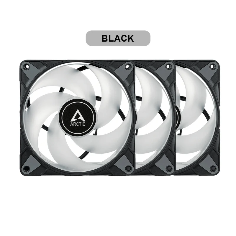 Arctic P14 PWM PST A-RGB Semi-Passive 140mm 3-Pack Fan (Black) (ACFAN00257A)