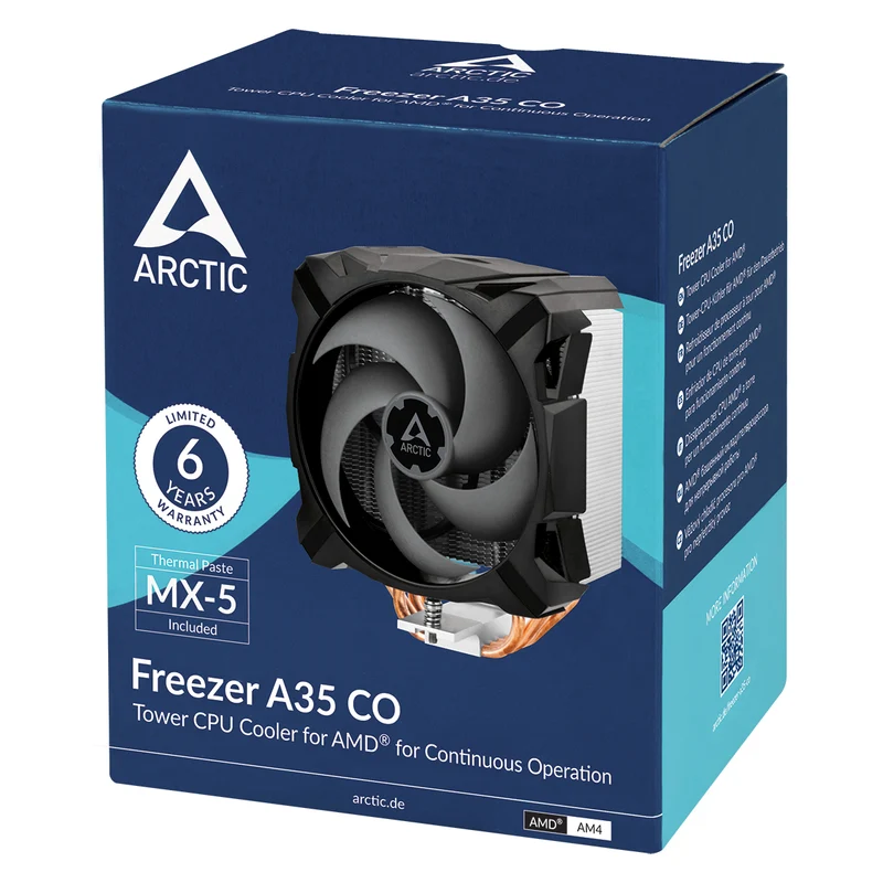 Arctic Freezer A35 CO AMD Tower CPU Cooler for Continuous Operation (ACFRE00113A)