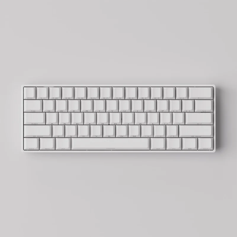 MonsGeek FUN60 Pro SP Shine-Through White Multi-Mode RGB Mechanical Keyboard (Akko Glare Magnetic Switch)