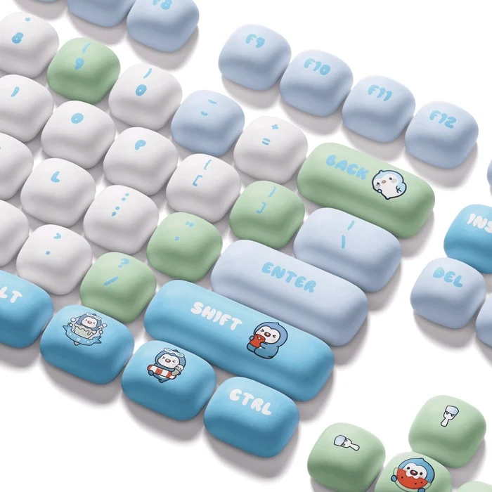 Akko Poco Family - Poco Penguin Keycap Set MOG Profile 136 Keys