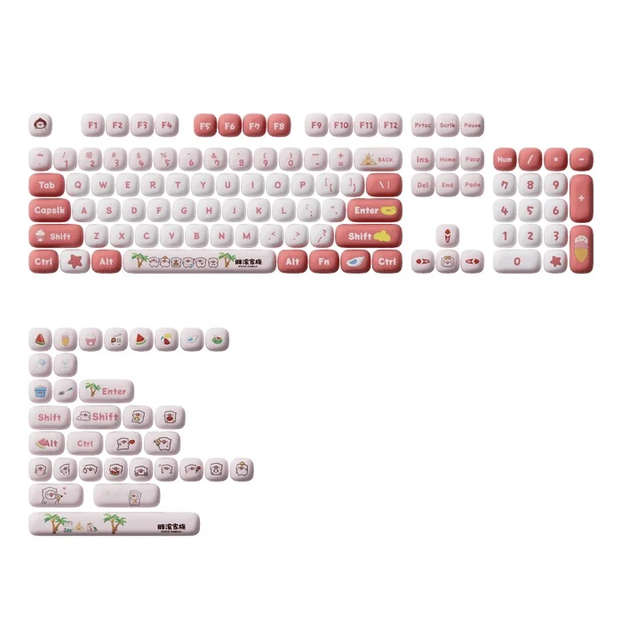 Akko Poco Family - Poco Piggy Keycap Set MOG Profile 138 Keys