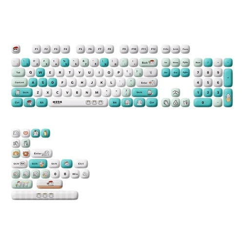 Akko Poco Family - Poco Bear Keycap Set MOG Profile 129 Keys