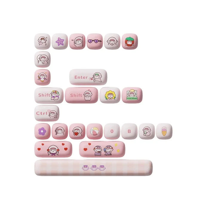 Akko Poco Family - Poco Lamb Keycap Set MOG Profile 129 Keys