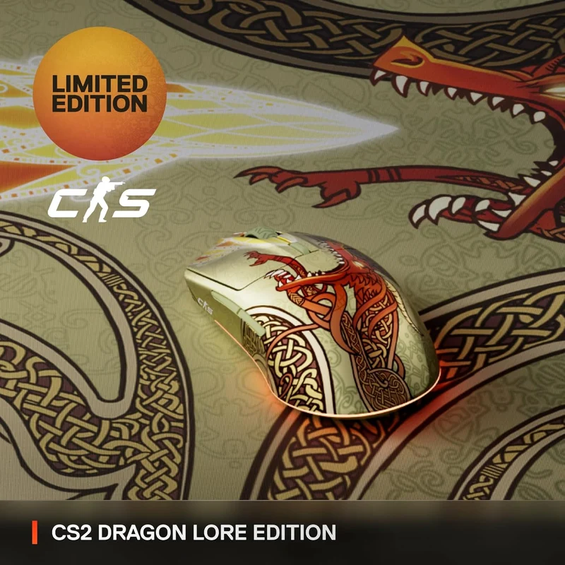 SteelSeries Wireless Gaming Mouse CS2 Dragon Lore Edition (62614)