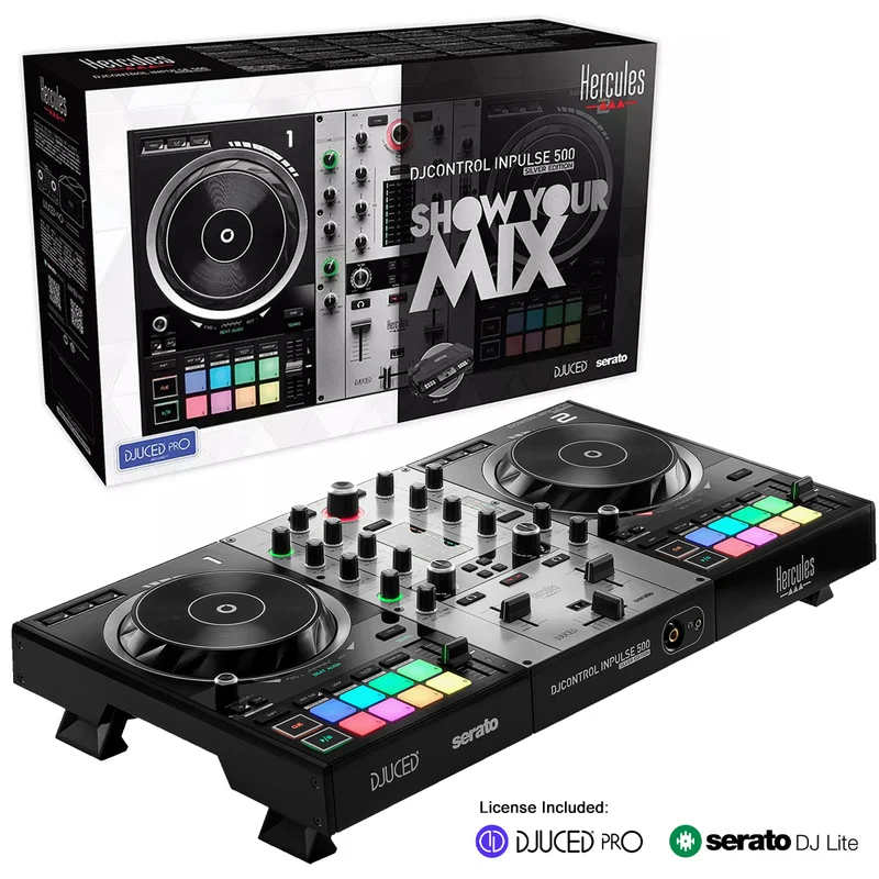 Hercules DJControl Inpulse 500 Silver Edition Controller (4781060)