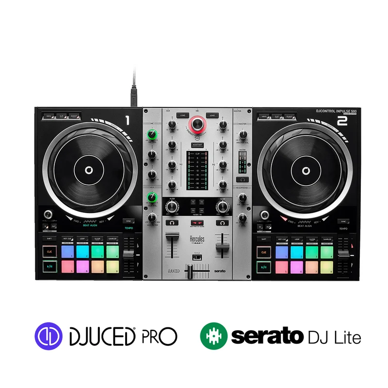 Hercules DJControl Inpulse 500 Silver Edition Controller (4781060)
