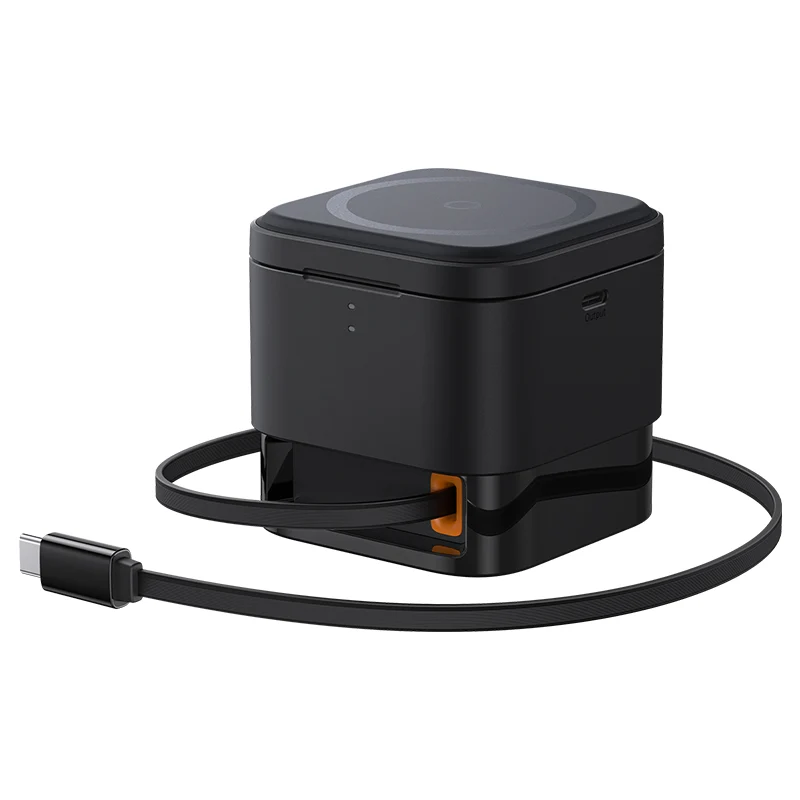 Baseus MagPro 3-in-1 Magnetic Wireless Charger Includes MagPro Magnetic Wireless Charger for E-Watch 25W (Cosmic Black) (P10264100123-01)