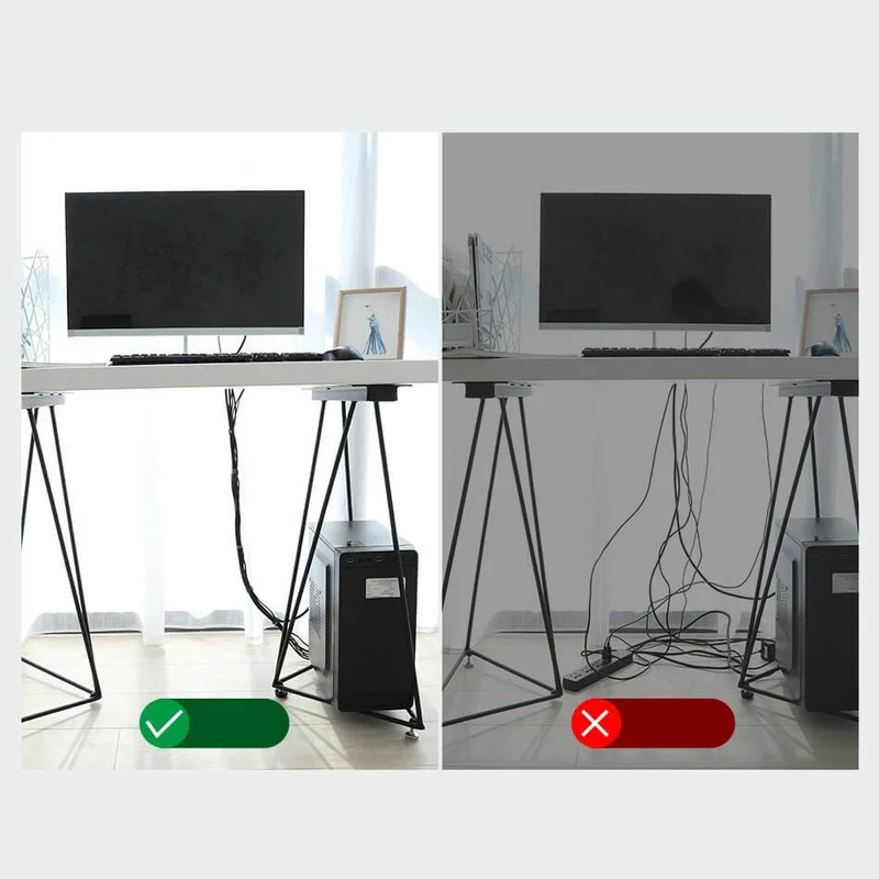 Baseus Colourful Circle Cable Organizer Velcro Strap 3M (Black, Grey)