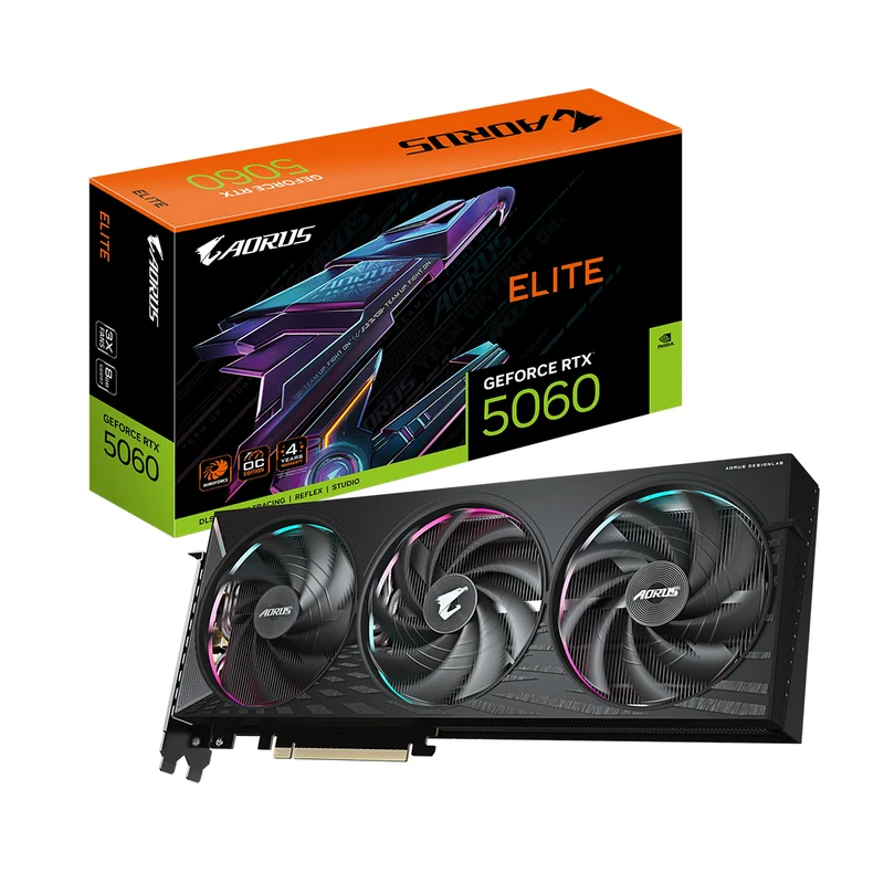 Gigabyte Aorus GeForce RTX 5060 Elite 8GB GDDR7 Graphics Card