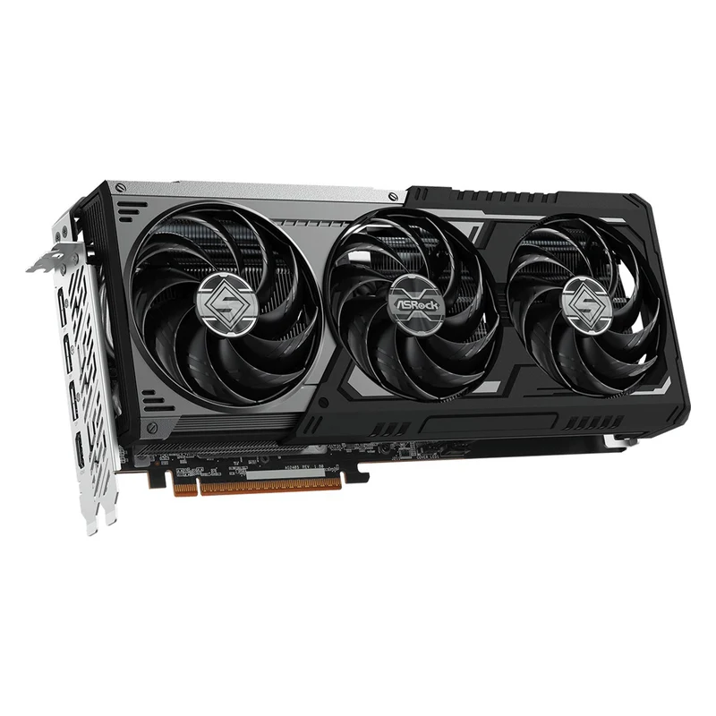 ASRock AMD Radeon RX 9070 XT Steel Legend Dark 16GB GDDR6 Graphics Card