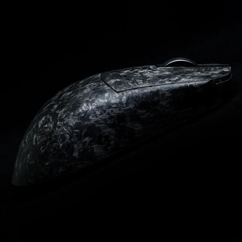 WLMouse YING Forged Carbon Fiber Gaming Mouse ( Black - Glow in the Dark, Black, Blue, Red)
