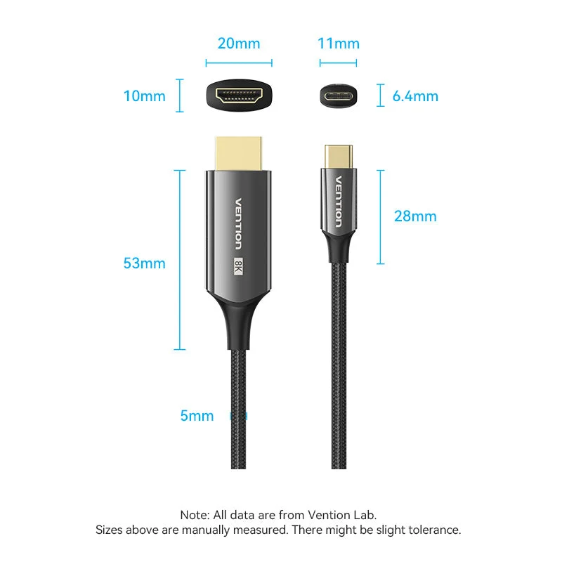 Vention 8K USB-C to HDMI Cable - 1.8M (CRCBAC)