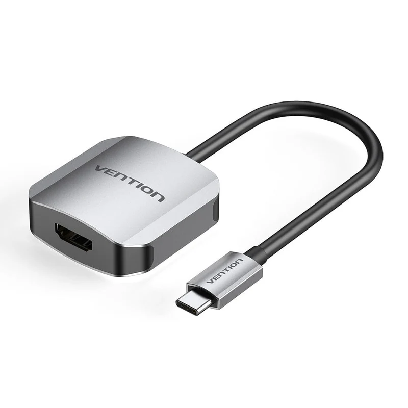 Vention USB-C to HDMI Converter 0.15M Gray Aluminum Alloy Type (TDEHB)