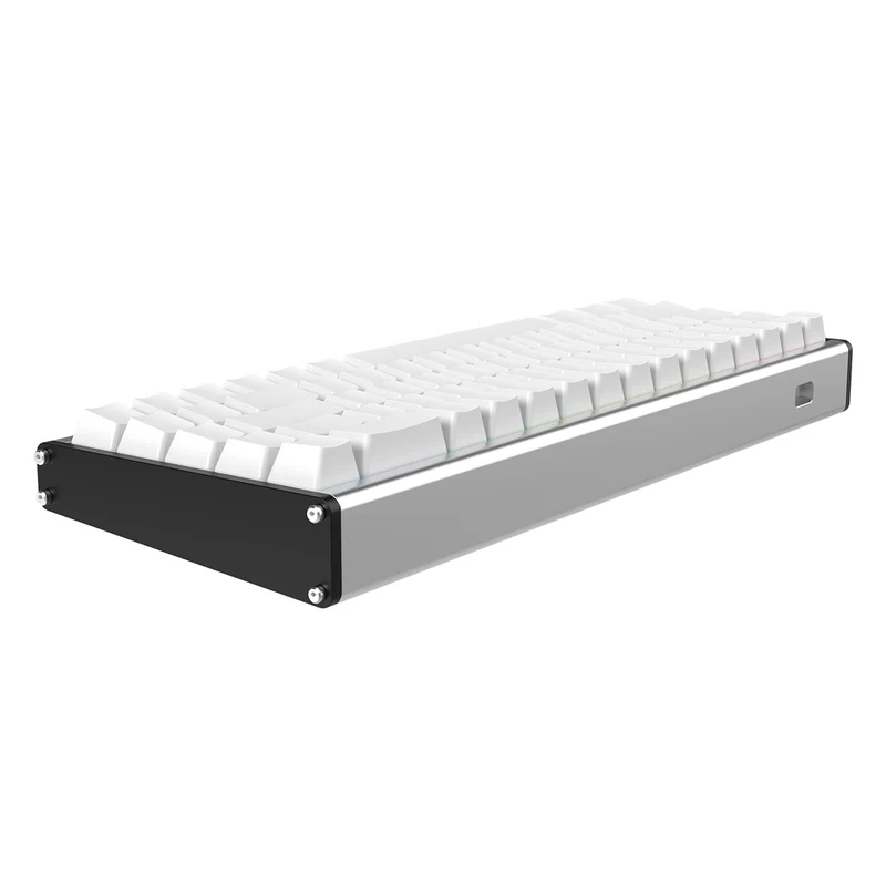 Ajazz ALUX68 Max RGB Wired 68-Keys Aluminum CNC Case Hot-Swappable Mechanical Keyboard (White) (Kotec Switch)